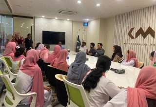 TEVTA students visit Kay and Emms.