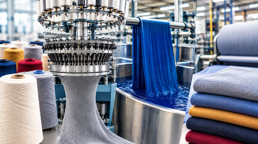 The Knit Fabric Manufacturing Process: From Yarn to Fabric